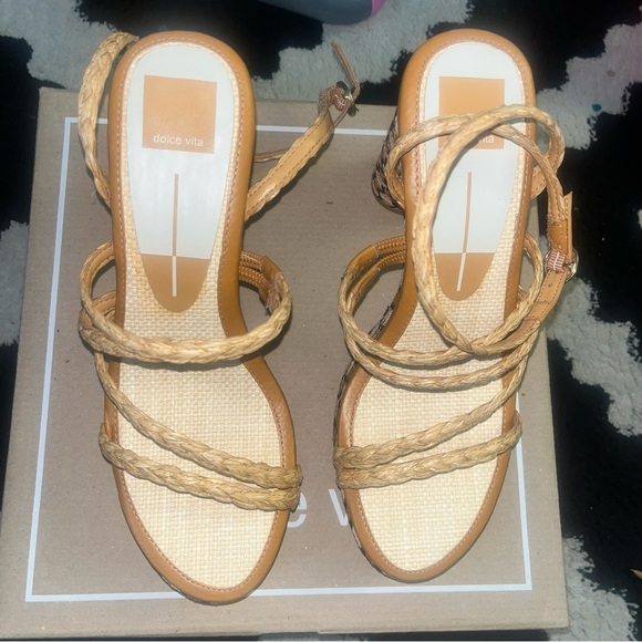 Dolce Vita Multicolor Braided Platform Heels - Picture 5 of 6